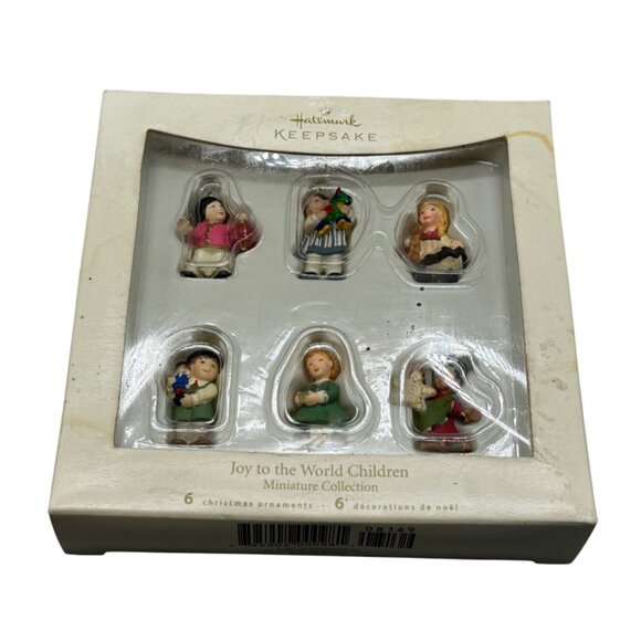 Hallmark Keepsake Joy To The World Children Miniature Ornaments Set 6 2007 READ - Picture 1 of 9